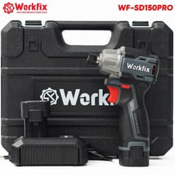 Máy chuyên vít pin WORKFIX WF-SD150PRO, Không chổi than, 150Nm, 3200RPM, 3 cấp chỉnh tốc 4