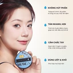 Bộ 5 miếng bông mút trang điểm AMORTALS siêu mềm, dùng ướt và dùng khô, Chính Hãng Cao Cấp 5