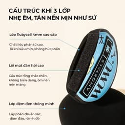 Bộ 5 miếng bông mút trang điểm AMORTALS siêu mềm, dùng ướt và dùng khô, Chính Hãng Cao Cấp 6