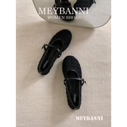 Giày Búp Bê MEYBANNI Mũi Tròn Lưới  Phối Quai Ngang Dễ Thương - C747 6