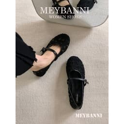 Giày Búp Bê MEYBANNI Mũi Tròn Lưới  Phối Quai Ngang Dễ Thương - C747 3