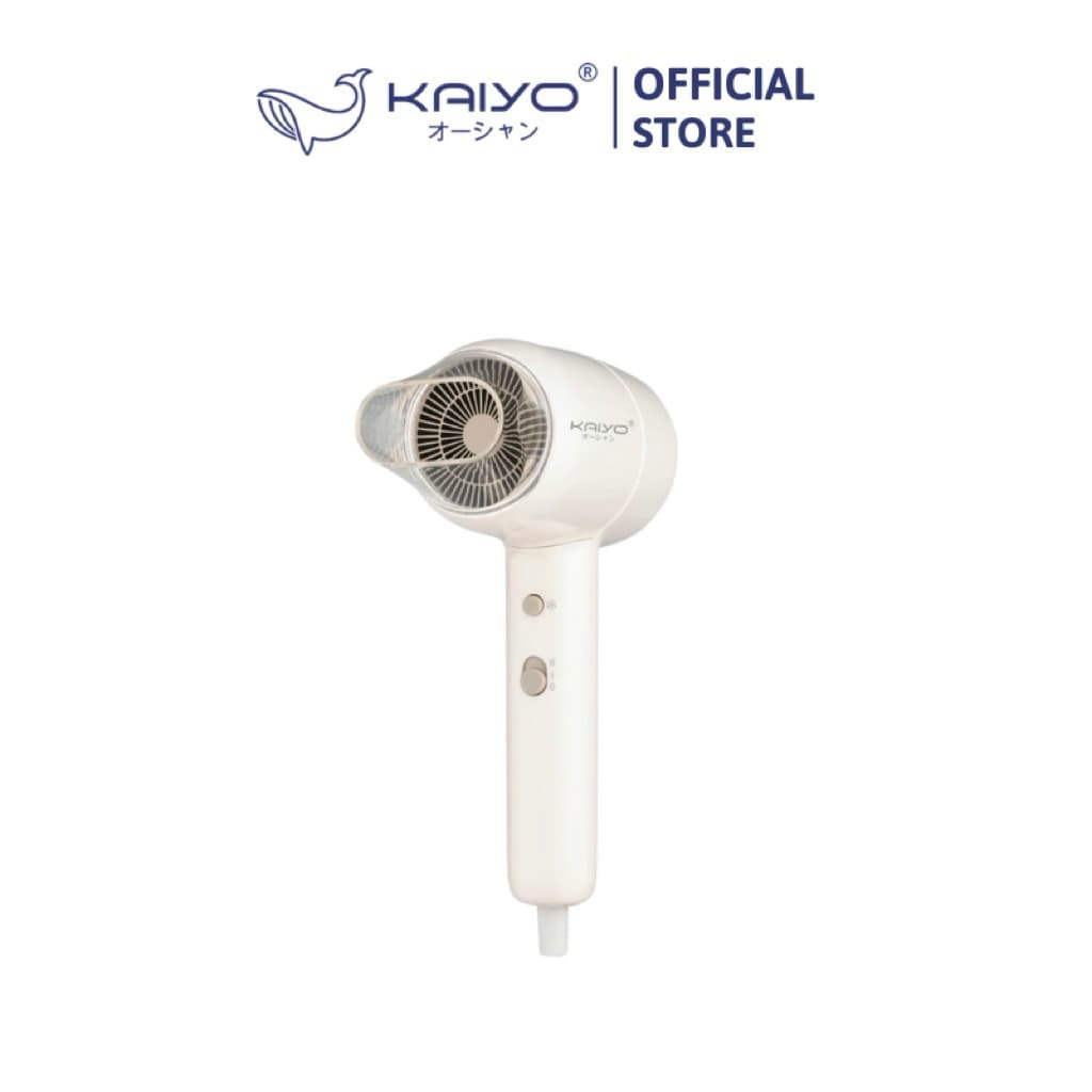 Máy sấy tóc ion âm hai chiều nóng lạnh Kaiyo, model KHD-418, màu ghi kem