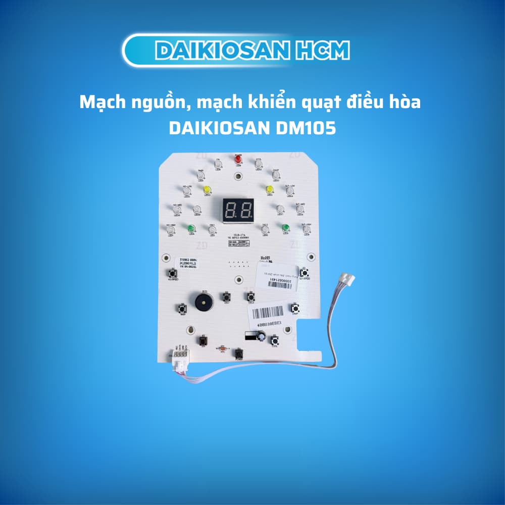 Mạch nguồn, khiển quạt điều hòa Daikiosan DM105 chính hãng