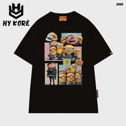 Áo Thun HY KORÉ Minnion Phao bơi 3345 Form Rộng Localbrand Oversize Unisex Vải Cotton 75% Nam Nữ Mặc Đẹp 4