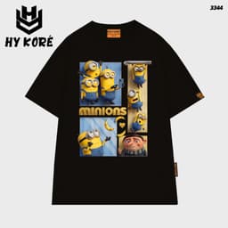 Áo Thun HY KORÉ Minnion Banana 3344 Form Rộng Localbrand Oversize Unisex Vải Cotton 75% Nam Nữ Mặc Đẹp 3