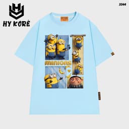 Áo Thun HY KORÉ Minnion Banana 3344 Form Rộng Localbrand Oversize Unisex Vải Cotton 75% Nam Nữ Mặc Đẹp 5