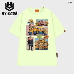 Áo Thun HY KORÉ Minnion Phao bơi 3345 Form Rộng Localbrand Oversize Unisex Vải Cotton 75% Nam Nữ Mặc Đẹp 3