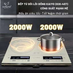 Bếp từ đôi lõi đồng Kaiyo, model KIH-407 3