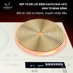 Bếp từ đôi lõi đồng Kaiyo, model KIH-407 4