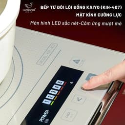Bếp từ đôi lõi đồng Kaiyo, model KIH-407 6