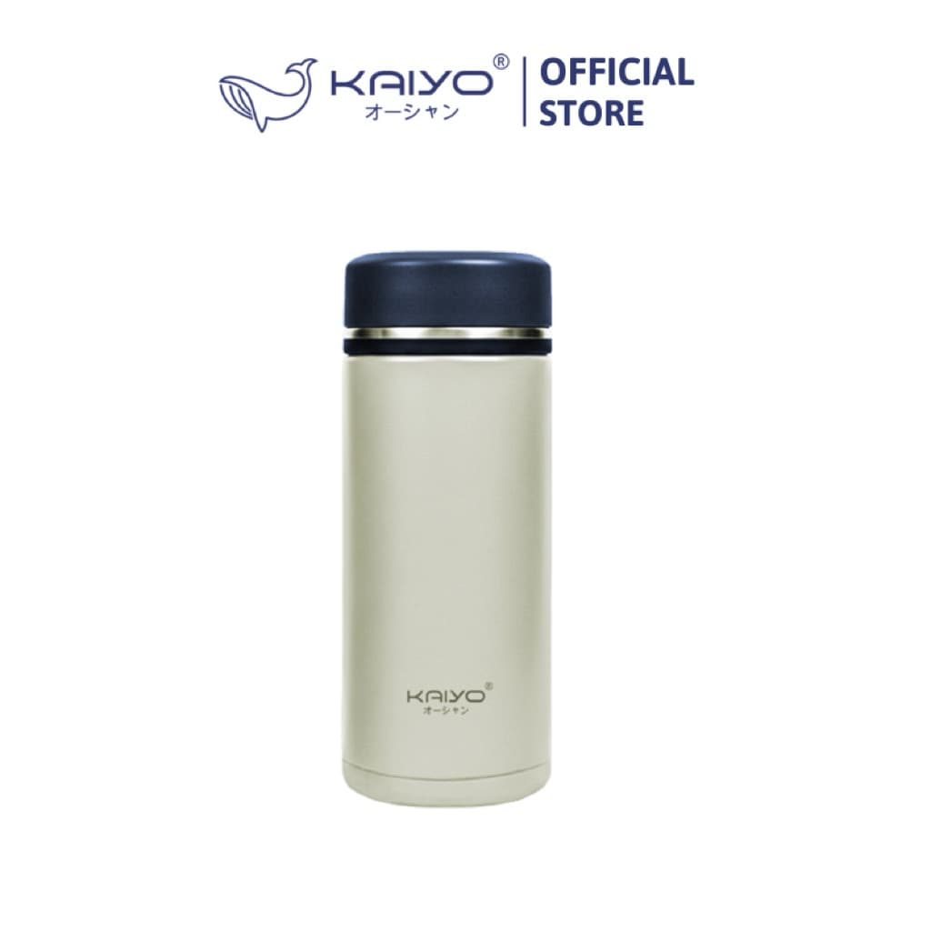 Bình giữ nhiệt hai lớp inox 304 Kaiyo, 360ml, màu trắng sữa mã [KVF-6957]