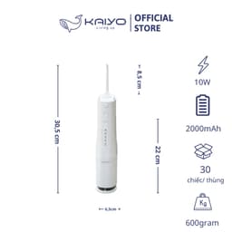 Máy tăm nước Extra Water Tank 4 chế độ KAIYO màu trắng [mã KOR-4014] 2