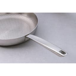 Chảo đúc inox 3 lớp thân đáy liền dập nổi Kaiyo, dáng cạn size 28cm [mã KIP-6728] 6
