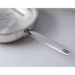 Chảo đúc inox 3 lớp thân đáy liền dập nổi Kaiyo, sâu lòng có vung kính size 24cm [mã KIW-6735] 5