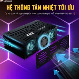 Đèn trợ Titan Moto M30 Utra V2 chính hãng, đèn trợ sáng xe máy, ô tô, hiệu suất cao chiêu xa 95W lỗi 1 đổi 1 trong 3 năm 3