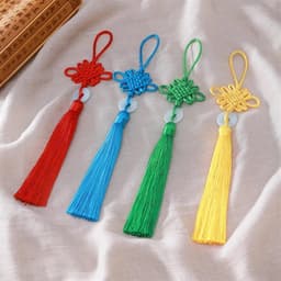 (COMBO 5 CHIÊC) Dây Treo Đồng Tâm Kết Ngọc Bội - Tua Rua Cổ Phong Trung Hoa Phụ Kiện Trang Trí Đủ Màu 3