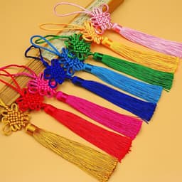 (COMBO 5 CHIÊC) Dây Treo Đồng Tâm Kết Tua Rua Phong Cách Cổ Trang Trung Hoa Nhiều Màu 7