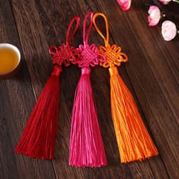 (COMBO 5 CHIÊC) Dây Treo Đồng Tâm Kết Tua Rua Phong Cách Cổ Trang Trung Hoa Nhiều Màu 3