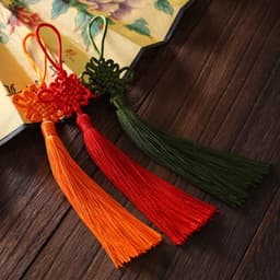 (COMBO 5 CHIÊC) Dây Treo Đồng Tâm Kết Tua Rua Phong Cách Cổ Trang Trung Hoa Nhiều Màu 4