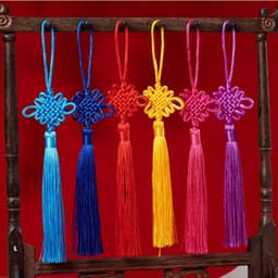 (COMBO 5 CHIÊC) Dây Treo Đồng Tâm Kết Tua Rua Phong Cách Cổ Trang Trung Hoa Nhiều Màu 8