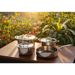 BỘ NỒI CHẢO 4 MÓN NOBINOX PLANUM NX800 | HÀNG CHÍNH HÃNG|Bảo hành 18 tháng 1