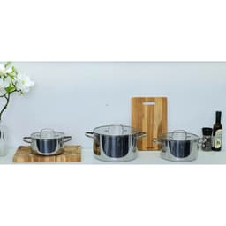 Nồi inox thân đáy liền Try-Ply Kaiyo, vung kính, size 24cm (Classic Pro) [KIC-6858] 8