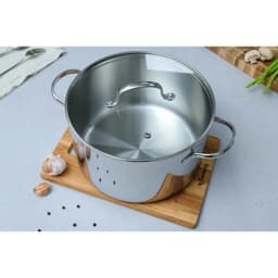 Nồi inox thân đáy liền Try-Ply Kaiyo, vung kính, size 24cm (Classic Pro) [KIC-6858] 7