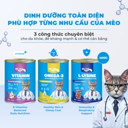 Pate lon cho mèo MR.VET 400G đủ 8 vị hỗ trợ Tiêu Hóa, Sáng Mắt, Mượt Lông - MÉO CHÒ UNI 2