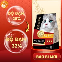 Hạt cho mèo S2PET V3 Urinary gói 5KG siêu topping, chăm sóc tiết niệu, đẩy búi lông - MÉO CHÒ UNI 3
