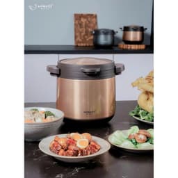 Nồi ủ chân không 2 tay cầm Kitchen Mate Kaiyo, dung tích 4,5L, màu vàng [mã KTC-6896] 6