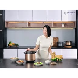 Nồi ủ chân không 2 tay cầm Kitchen Mate Kaiyo, dung tích 4,5L, màu vàng [mã KTC-6896] 7