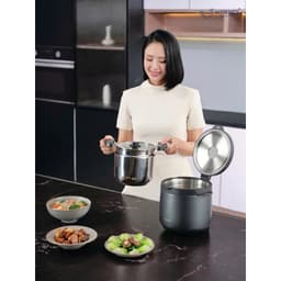 Nồi ủ chân không 2 tay cầm Kitchen Mate Kaiyo, dung tích 4,5L, màu ghi [mã KTC-6902] 6