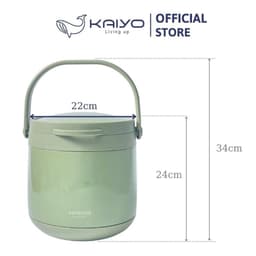 Nồi ủ chân không Kaiyo màu xanh mint-green dung tích 4,5L [mã KTC-3246] 2