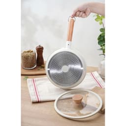 Chảo nhôm đúc nguyên khối, thành cao Elegant Kaiyo, size 22cm 6