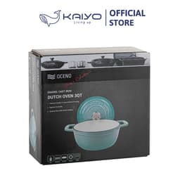 Nồi gang Oceno màu xanh mint 22cm [mã OCP-1020] 3