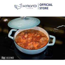 Nồi gang Oceno màu xanh mint 22cm [mã OCP-1020] 6