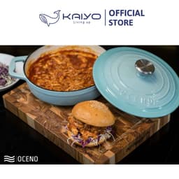Nồi gang Oceno màu xanh mint 22cm [mã OCP-1020] 7
