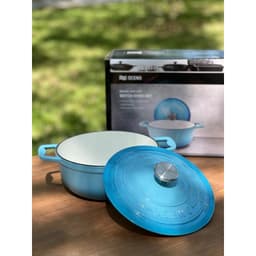 Nồi gang Oceno màu xanh light blue 22cm [mã OCP-1204] 2
