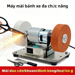 Máy mài mini , 2 đá, 7 tốc độ, lý tưởng cho dao kéo, đá mài, sử dụng điện 220V tiện lợi. 1