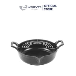 Chảo gang mỏ chim Oceno, có giá gác inox đi kèm, size 20cm 1