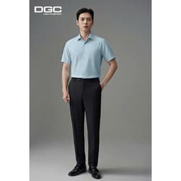 Áo sơ mi ngắn tay DGC Dáng suông vạt bằng Vải bạc hà cao cấp làm mát tự nhiên - SASNBF116M 6