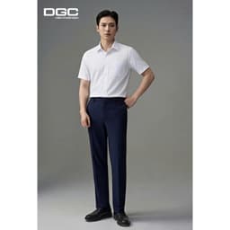 Áo sơ mi ngắn tay DGC Dáng suông vạt bằng Vải bạc hà cao cấp làm mát tự nhiên - SASNBF116M 5