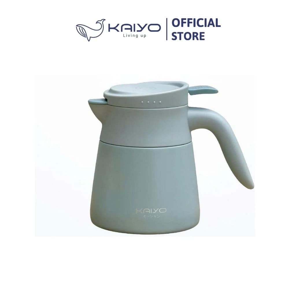 Bình giữ nhiệt 2 lớp có lõi lọc trà inox Kaiyo màu xanh, dung tích 500ml [mã KSV-6636]