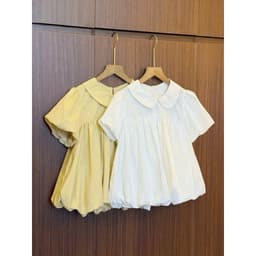 [Hàng Loại 1]Áo Babydoll Nữ Gió Su Mềm Cổ Sen Dáng Bí Tay Bồng – Áo Kiểu Tiểu Thư Hàn Quốc Nàng Thơ 6