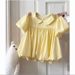 [Hàng Loại 1]Áo Babydoll Nữ Gió Su Mềm Cổ Sen Dáng Bí Tay Bồng – Áo Kiểu Tiểu Thư Hàn Quốc Nàng Thơ 2