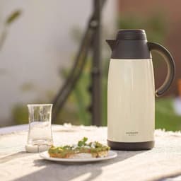 Phích pha trà giữ nhiệt 2 lớp inox có lõi lọc Kaiyo dung tích 1100ml, màu kem [mã KSV-3963] 4