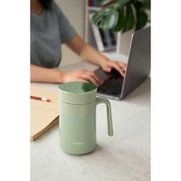 Cốc giữ nhiệt 2 lớp inox Kaiyo kèm lõi lọc trà 350ml, màu xanh mint [mã KTM-6650] 6