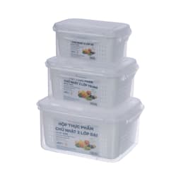 Hộp Thực Phẩm Việt Nhật Bảo Quản Kín Khí 6580/81/82, Hộp Nhựa Chữ Nhật Đựng Thực Phẩm - DOMUS 5