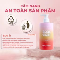 Sữa Tắm Five Grains Niacinamide 500ml Dưỡng Ẩm, Hương Nước Hoa Lưu Hương Dịu Nhẹ Skin House 2