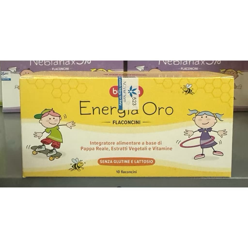 Buona Energia Oro (Hộp 10 lọ, lọ 10ml) Siro ăn ngon <BUNBUN SHOP 20